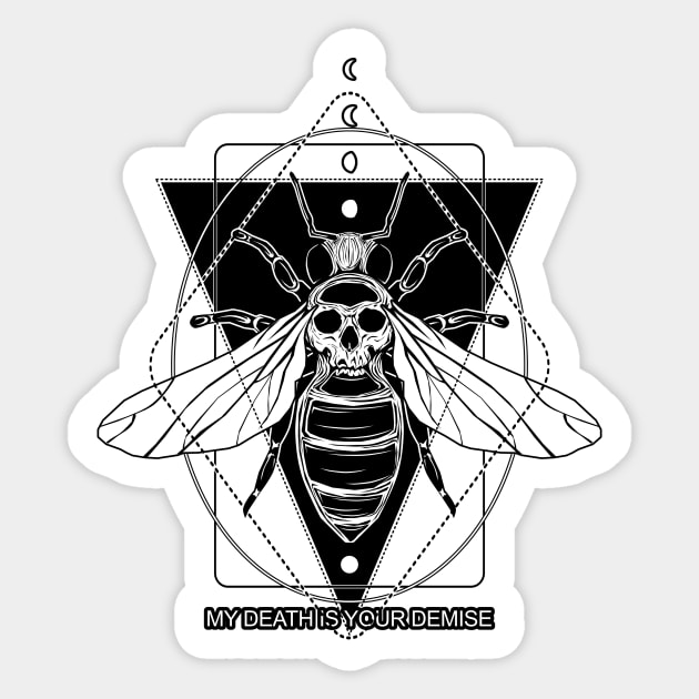 KILLER BEE - save the bees! Sticker by Von Kowen